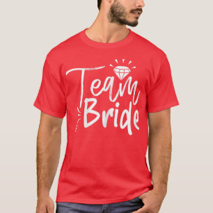 De bride van het team van vrouwen komt overeen met t-shirt