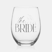 De bride wijnglas zonder voet (Voorkant)