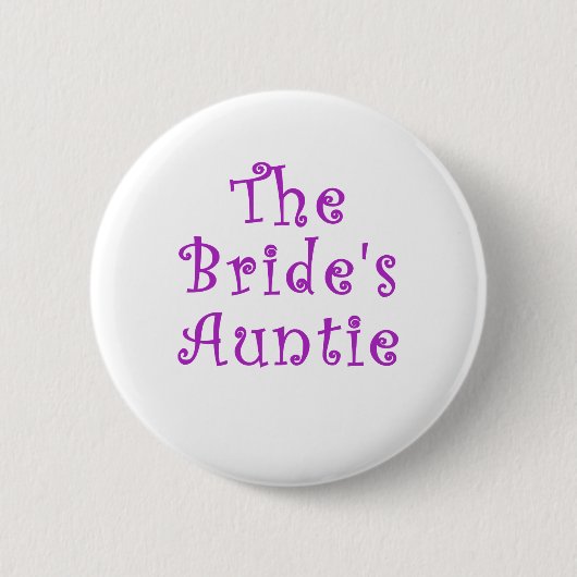 De brides Auntie Ronde Button 5,7 Cm (Voorkant)