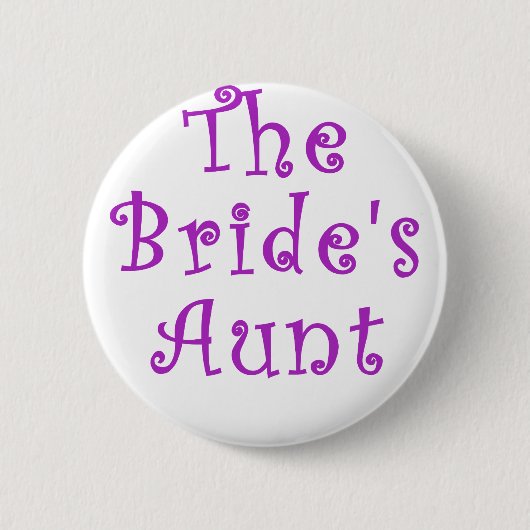 De brides tante ronde button 5,7 cm (Voorkant)