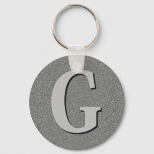De Brief G van het monogram Sleutelhanger