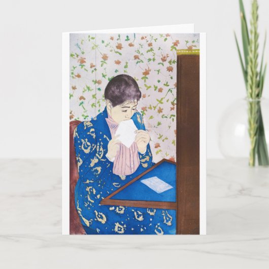 De brief, Mary Cassatt Kaart (Voorkant)