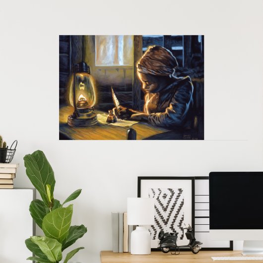 De brief poster (Thuiskantoor)