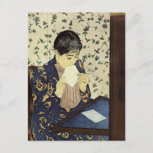 De brief van Mary Cassatt ansichtkaart Briefkaart