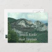 De Briefkaarten van de Foto van Seneca Rocks West (Voorkant / Achterkant)
