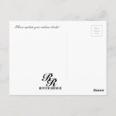 De Briefkaarten van de Verandering van het adres - (Achterkant)