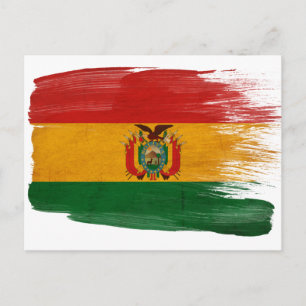 De Briefkaarten van de Vlag van bolivia