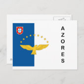 De Briefkaarten van de Vlag van Portugal van de (Voorkant / Achterkant)