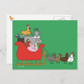 De Briefkaarten van Kerstmis van het boerderij (Voorkant / Achterkant)