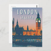 De Britse charme van Londen Briefkaart (Voorkant / Achterkant)