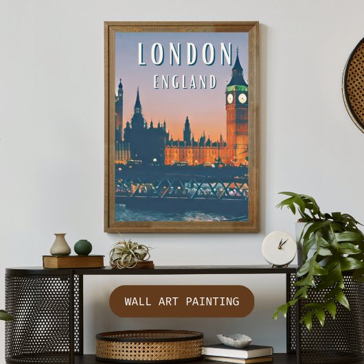 De Britse charme van Londen Poster