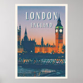 De Britse charme van Londen Poster (Voorkant)