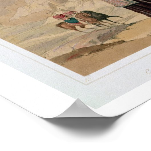 De Britse commandant van Shah Shoojan's tweede Jan Poster (Hoek)