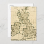 De Britse eilanden Briefkaart (Voorkant / Achterkant)