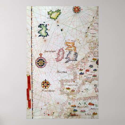 De Britse eilanden, Iberia en Noordwest-Afrika Poster (Voorkant)