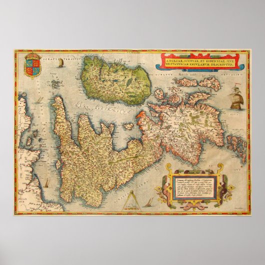 De Britse eilanden Poster (Voorkant)