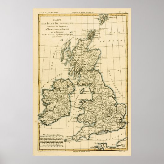 De Britse eilanden Poster (Voorkant)