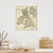 De Britse eilanden sinds 1485 Poster (Keuken)