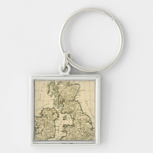 De Britse eilanden Sleutelhanger (Voorkant)