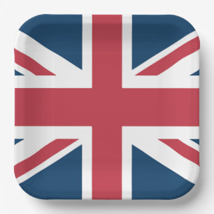 De Britse vlag Union Jack Papieren Bordje