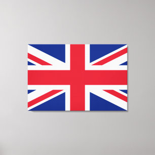 De Britse Vlag van Union Jack ~ Canvas Afdruk