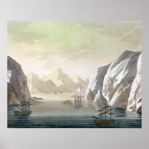 De Britse Voyag zoekt de Noordwestpassage Poster