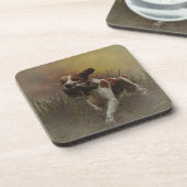 De Brittany spaniel Ceramic Tegel Bier Onderzetter (Linkerzijde)