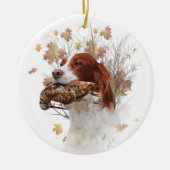 De Brittany spaniel Keramisch Ornament (Voorkant)