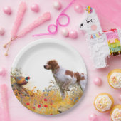 De Brittany spaniel Papieren Bordje (Feest)