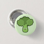 De Broccoli van Kawaii Ronde Button 3,2 Cm (Voorkant /achterkant)