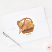 De broden ronde sticker (Envelop)