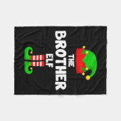 De broer Elf Grappig Kerstmis Matching Family Pa Fleece Deken (Voorkant (Horizontaal))