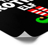 De broer Elf Grappig Kerstmis Matching Family Pa Poster (Hoek)