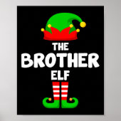 De broer Elf Grappig Kerstmis Matching Family Pa Poster (Voorkant)