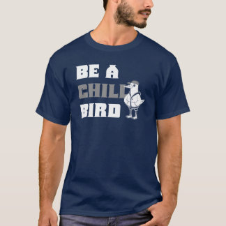 De Bronx Blue Chill Vogel Grappige Cartoon Zeemeeu T-shirt