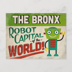 De Bronx New York Robot - Funny  Briefkaart
