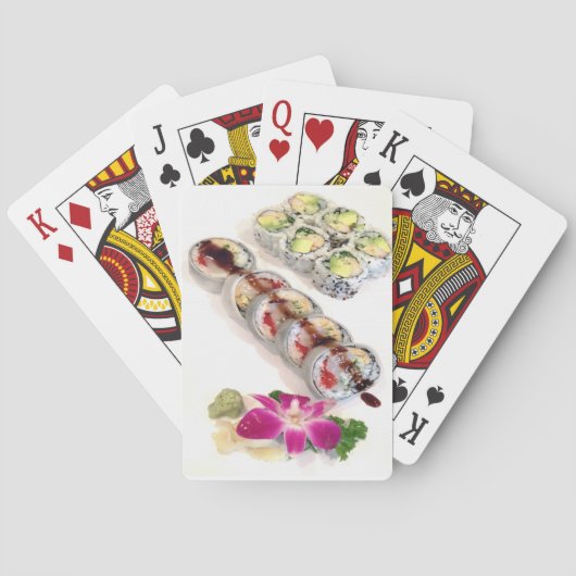 De Broodjes van Californië van sushi Speelkaarten (Achterkant)