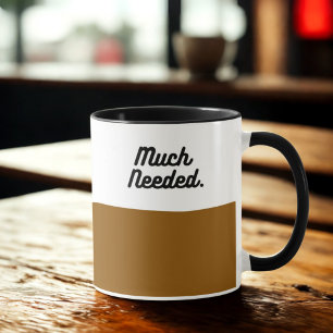 De broodnodige koffie Mok – minimalistisch grappig
