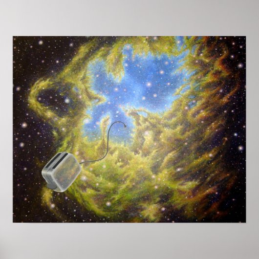 De broodrooster passeert de Eagle Nebula Poster (Voorkant)