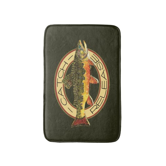 De Brook-forel Badmat (Voorkant Verticaal)