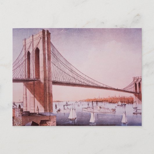 De Brooklyn Bridge Briefkaart (Voorkant)