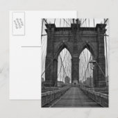 De Brooklyn Bridge in New York City Briefkaart (Voorkant / Achterkant)