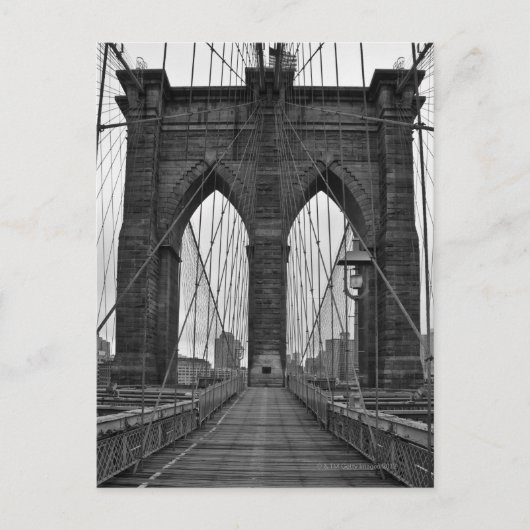 De Brooklyn Bridge in New York City Briefkaart (Voorkant)