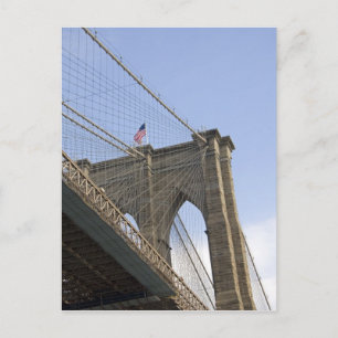De Brooklyn Bridge in New York City, New Briefkaart