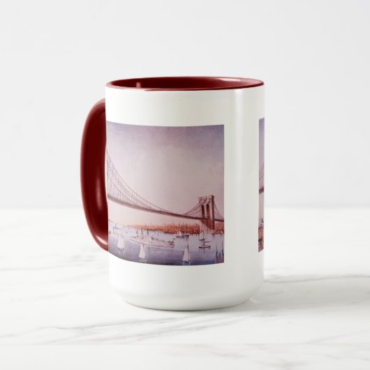 De Brooklyn Bridge Mok (Voorkant links)