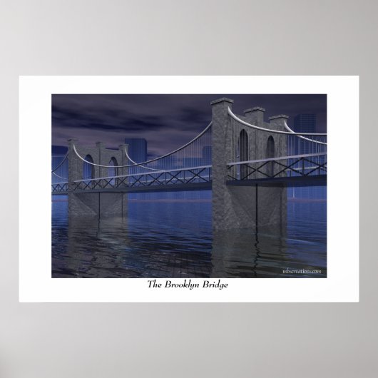 De Brooklyn Bridge Poster (Voorkant)