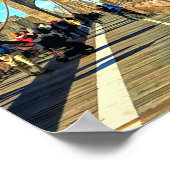 De Brooklyn Brug van Manhattan lopen, NYC Poster (Hoek)