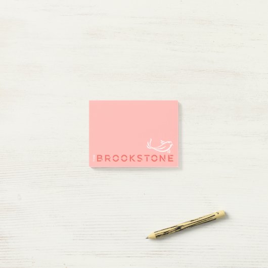 De Brookstone-logo-laptop Post-it® Notes (Op bureau)