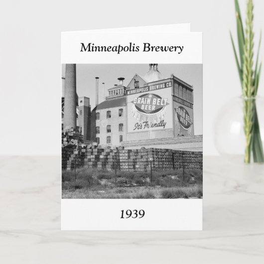 De Brouwerij van Minneapolis, jaren '30 Kaart (Voorkant)