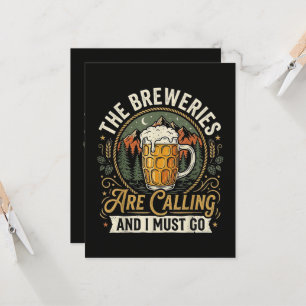 De brouwerijen roepen en ik moet gaan kaart